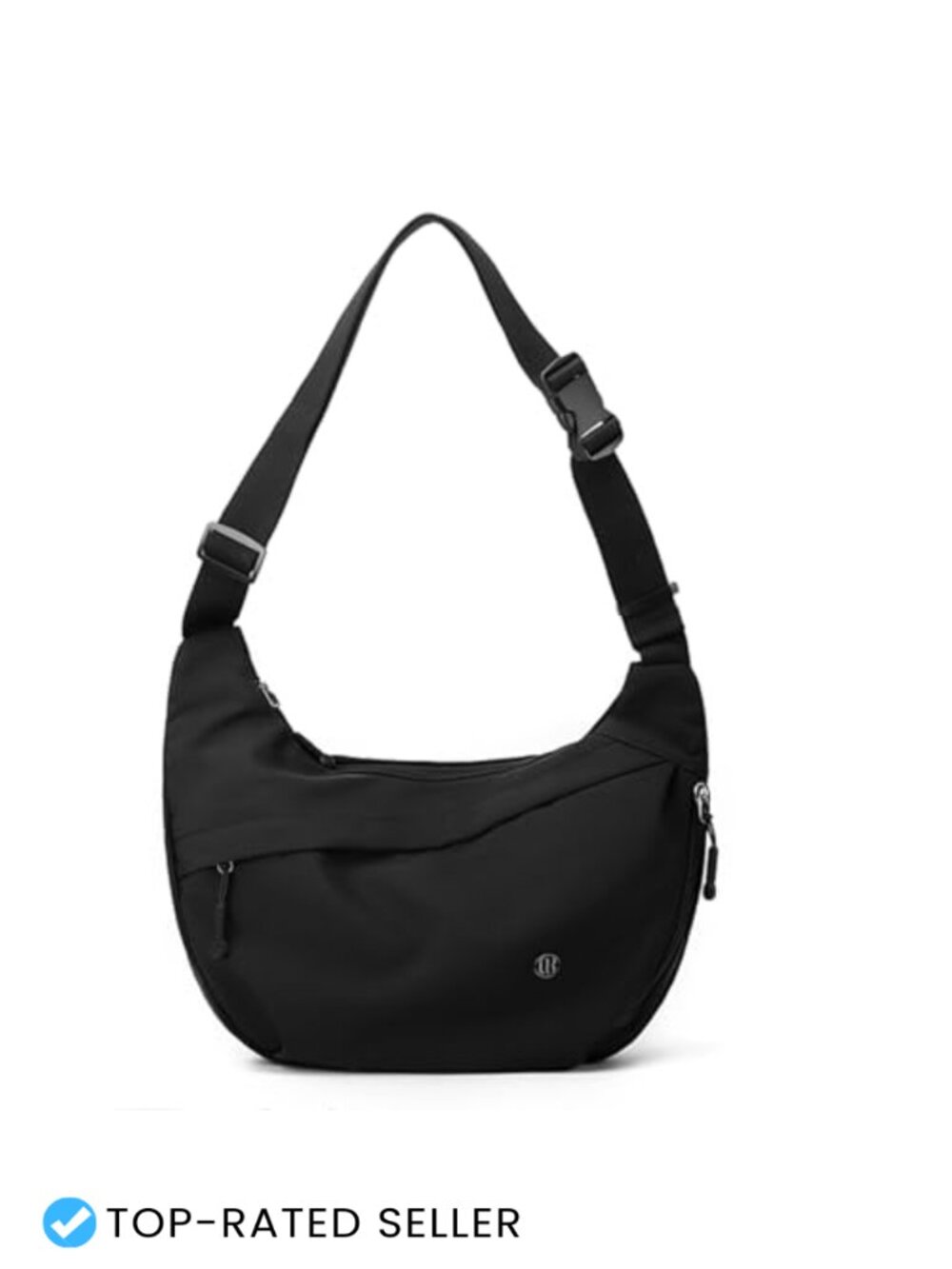 Nylon Crescent Crossbody Bag Lightweight Shoulder Tote Travel Purse Adjustable